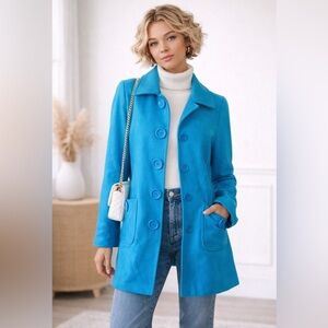 Vintage Tulle wool coat SZ LRG